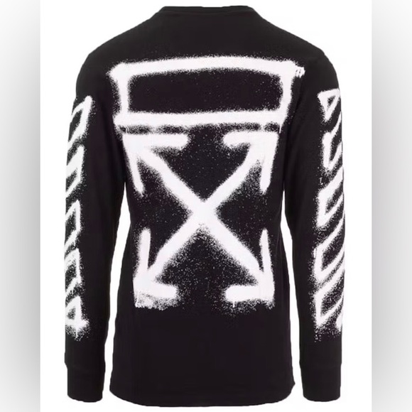 MEN’S OFF- WHITE SPRAY ARROW LONG SLEEVE SIZE L